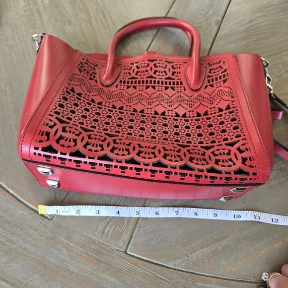 Ermanno Scervino Perforated Leather Crossbody Handbag - Picture 13 of 16